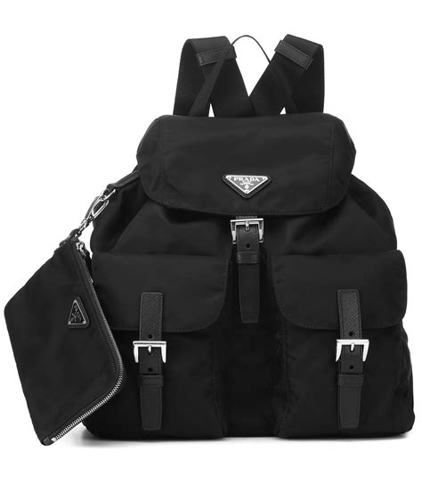 prada nylon tasche schwarz|Prada nylon backpacks.